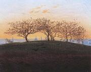 Caspar David Friedrich Hills and Ploughed Fields near Dresden (mk10) oil painting artist